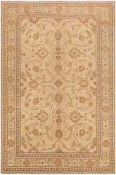 handmade Transitional Kafkaz Tan Orange Hand Knotted RECTANGLE 100% WOOL area rug 10 x 15